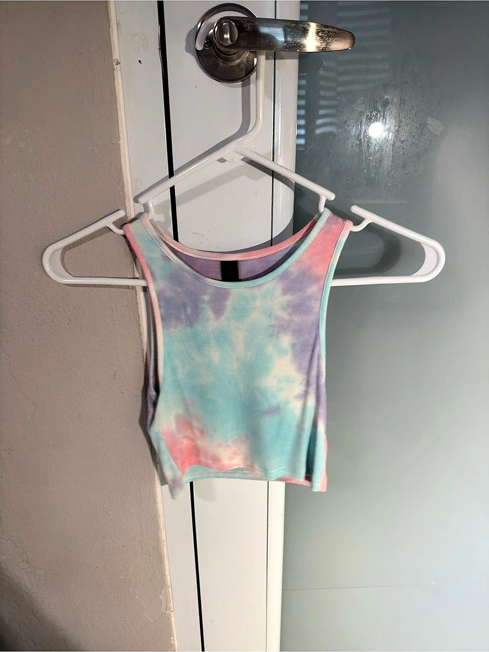 Tie-Dye Tank Top in Blue & Pink Like New